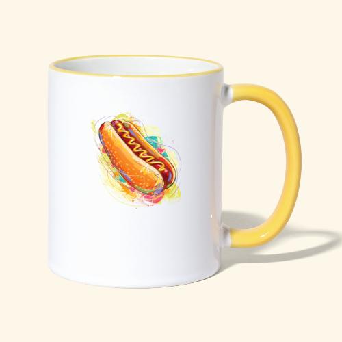 Hot Dog - Taza en dos colores