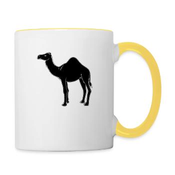 Kamel - Tasse zweifarbig - Weiß/Gelb - Rechts