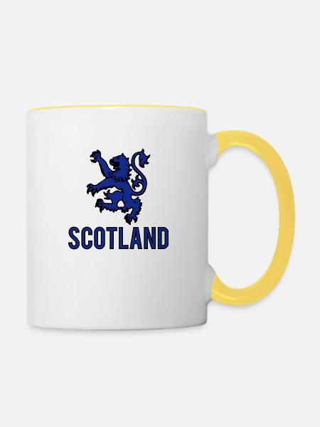 scotland_001 - Tasse zweifarbig - Weiß/Gelb