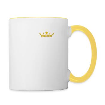 SUPER GODFATHER! - Contrasting Mug - white/yellow - Right