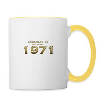 Assembled September 1971 - Contrasting Mug - white/yellow - Right