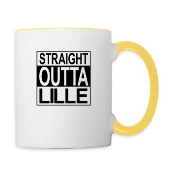 lille - Tasse zweifarbig - Weiß/Gelb - Rechts