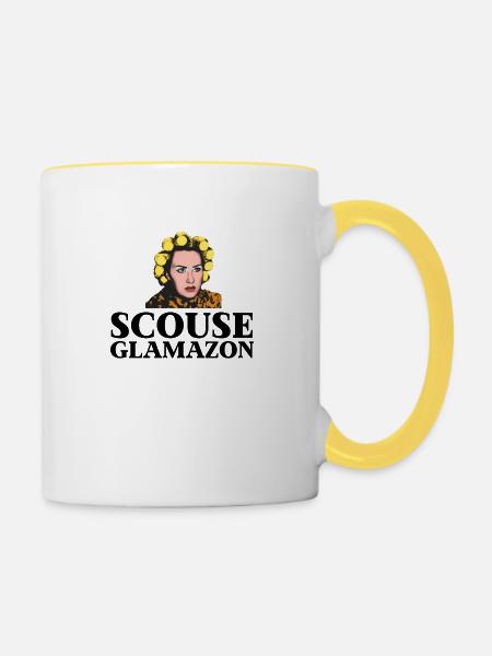 Liverpooler - Tasse zweifarbig - Weiß/Gelb