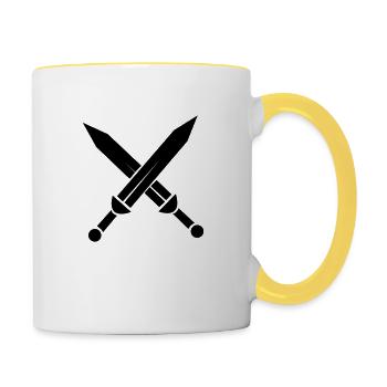 sword - Contrasting Mug - white/yellow - Right