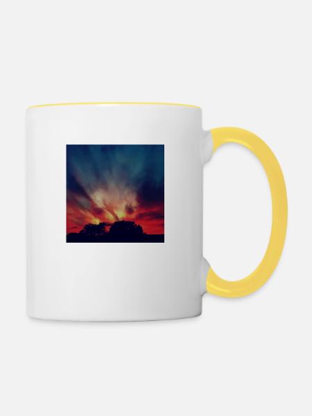 Sky Collection - Tasse zweifarbig - Weiß/Gelb