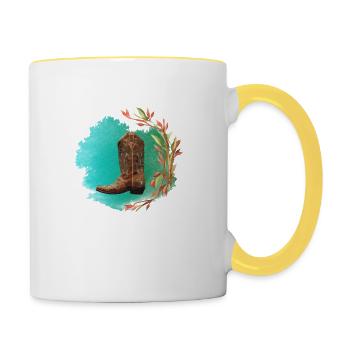 Western Classic - Contrasting Mug - white/yellow - Right