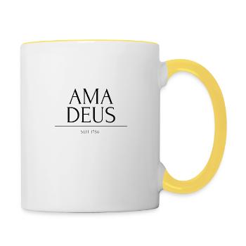 WA Mozart - Mug contrasté - blanc/jaune - Droite