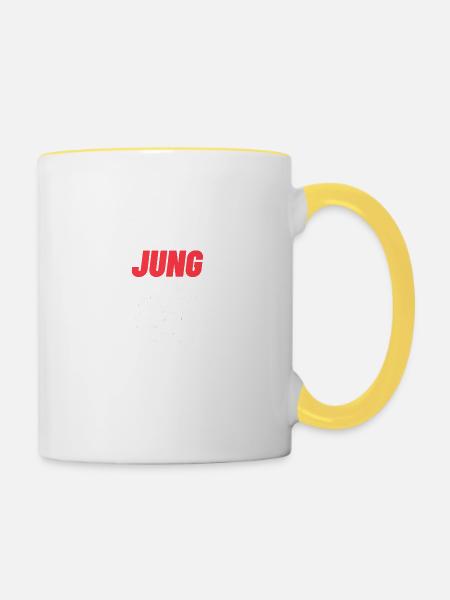 Kölsche Jung - Tasse zweifarbig - Weiß/Gelb