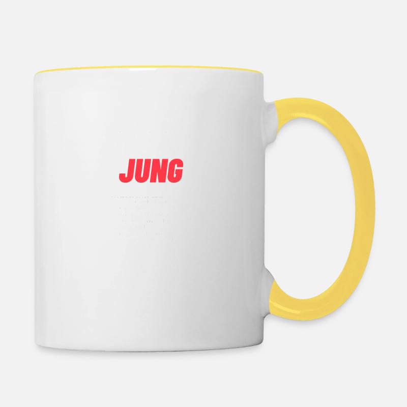 Kölsche Jung - Contrasting Mug - white/yellow