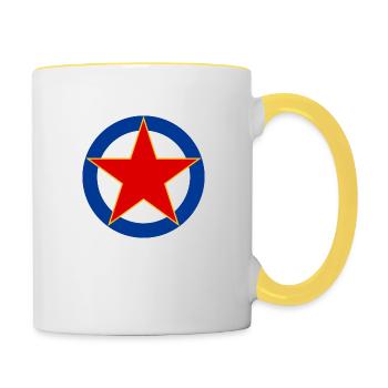 SFRJ - Tasse zweifarbig - Weiß/Gelb - Rechts