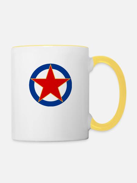 SFRJ - Tasse zweifarbig - Weiß/Gelb