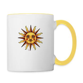 sun - Contrasting Mug - white/yellow - Right