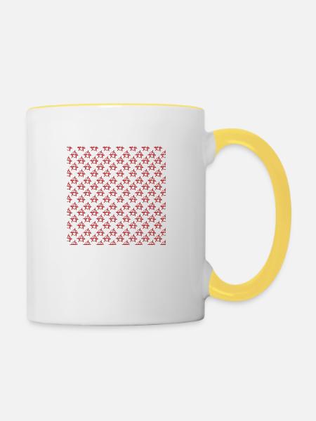 Anarchy - Tasse zweifarbig - Weiß/Gelb