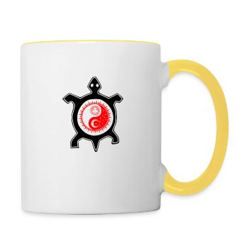 Turtle - Contrasting Mug - white/yellow - Right