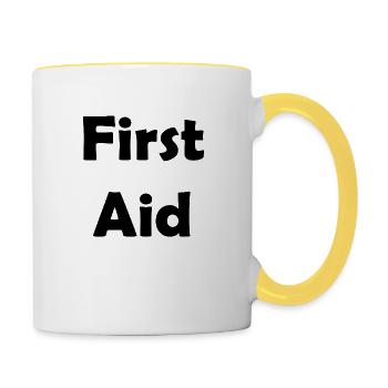 First Aid - Contrasting Mug - white/yellow - Right