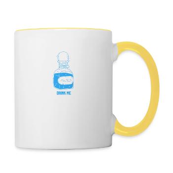 Drink Me Potion - Contrasting Mug - white/yellow - Right