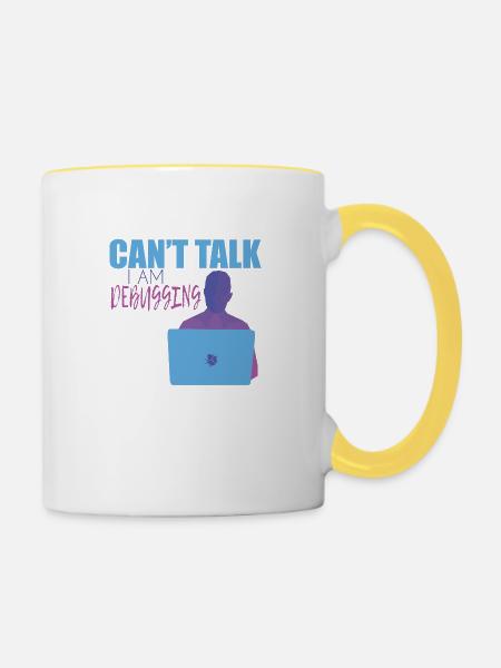 Programmierer - Tasse zweifarbig - Weiß/Gelb