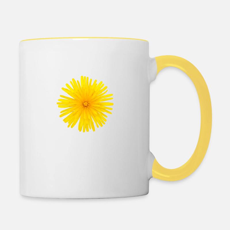 Loewenzahn - Mug contrasté - blanc/jaune