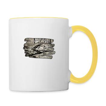 Sohland Himmelsbrücke - Tasse zweifarbig - Weiß/Gelb - Rechts