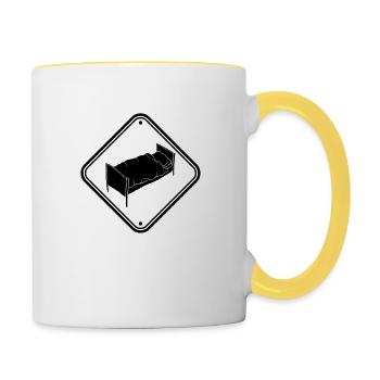 Bedroom Shield Furniture - Contrasting Mug - white/yellow - Right