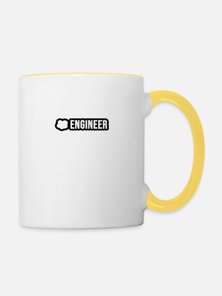Cloud Engineer - Tasse zweifarbig - Weiß/Gelb