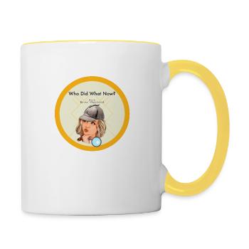Who Did What Now - Tasse zweifarbig - Weiß/Gelb - Rechts