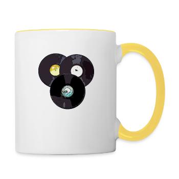 vinyl - Contrasting Mug - white/yellow - Right