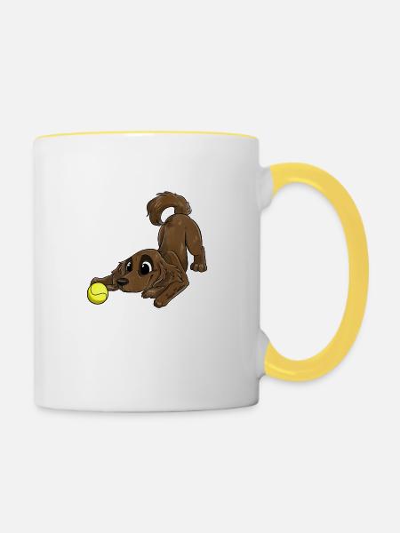 Das süßeste - - Tasse zweifarbig - Weiß/Gelb