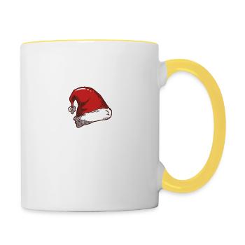 Christmas Ho Ho Ho - Contrasting Mug - white/yellow - Right