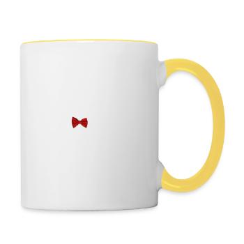 Mr and Mrs - Tasse zweifarbig - Weiß/Gelb - Rechts