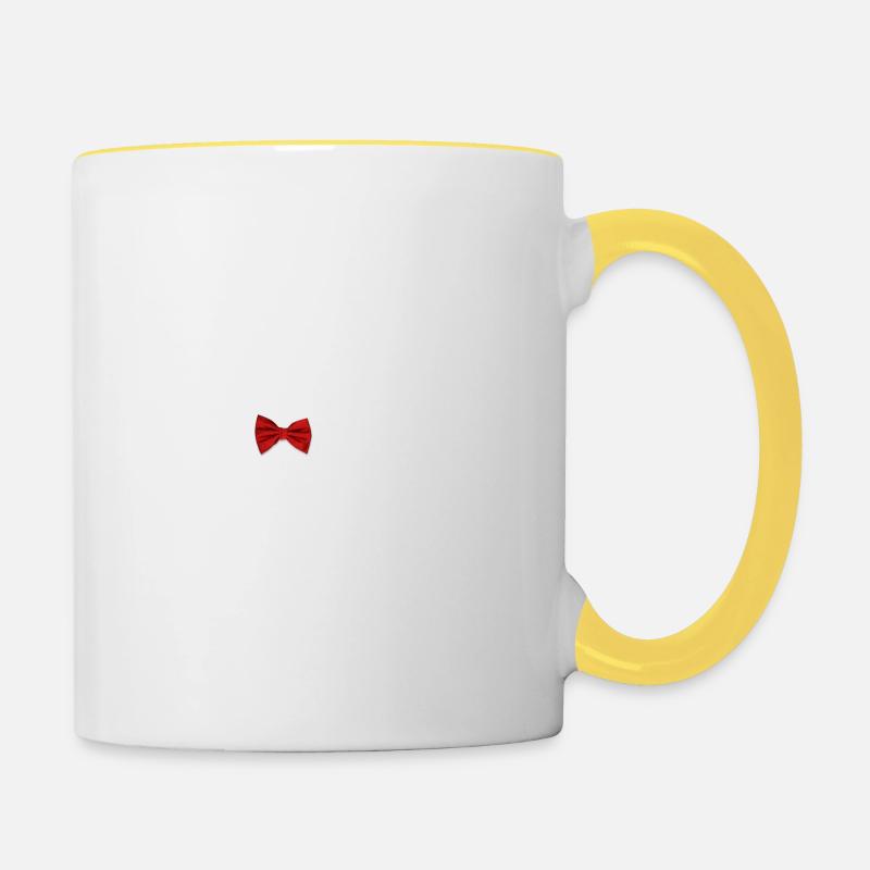 M. et Mme - Mug contrasté - blanc/jaune