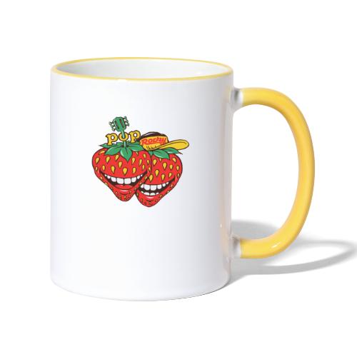 POP Rocky Merchandise Erdbeeren - Tasse zweifarbig