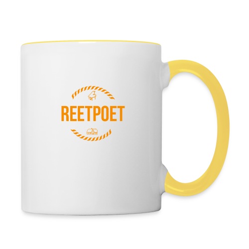 Reetpoet | Logo Orange - Tasse zweifarbig