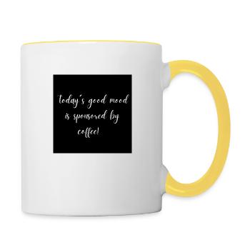 Coffee - Tasse zweifarbig - Weiß/Gelb - Rechts