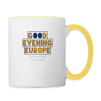 European Eurovision Song Contest - Contrasting Mug - white/yellow - Right