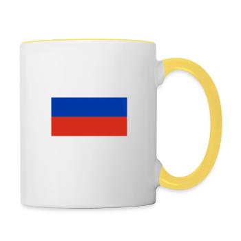 Russie - Mug contrasté - blanc/jaune - Droite