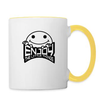 The little things - Contrasting Mug - white/yellow - Right