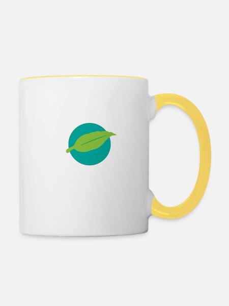 UniversalPlant - Tasse zweifarbig - Weiß/Gelb