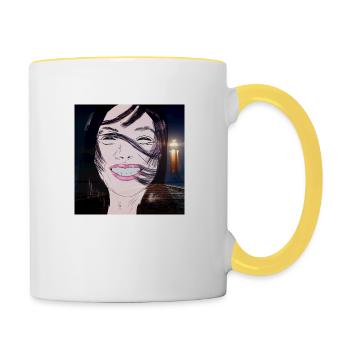 Lucky - Tasse zweifarbig - Weiß/Gelb - Rechts