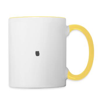 Frohes fest - Tasse zweifarbig - Weiß/Gelb - Rechts