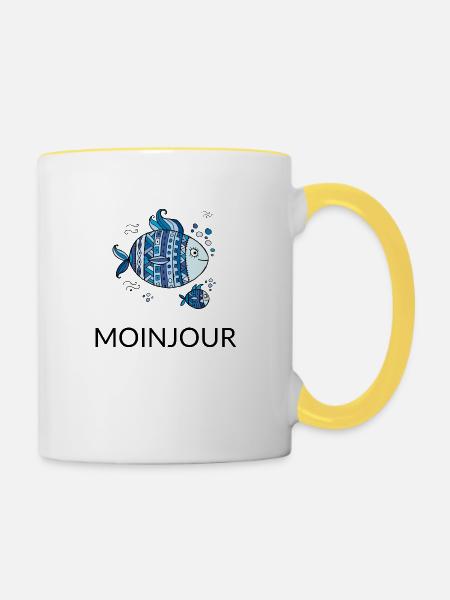 MOINJOUR - MoinJour 34 - Tasse zweifarbig - Weiß/Gelb