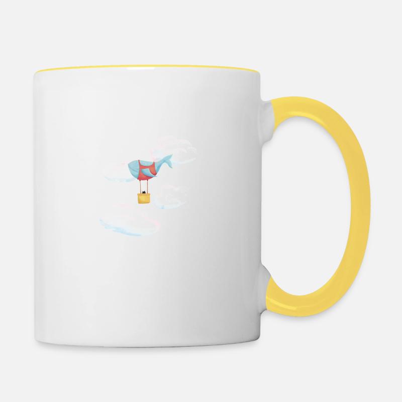 Petit rêve - Mug contrasté - blanc/jaune