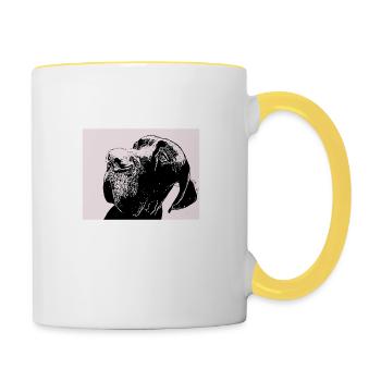 Great Dane - Contrasting Mug - white/yellow - Right