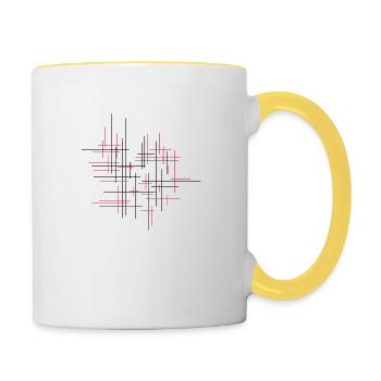 Net - Contrasting Mug - white/yellow - Right