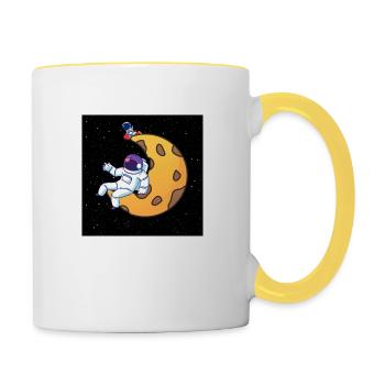Astronaut - Contrasting Mug - white/yellow - Right