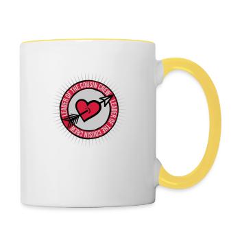 Leader Cousin Crew Team - Tasse zweifarbig - Weiß/Gelb - Rechts
