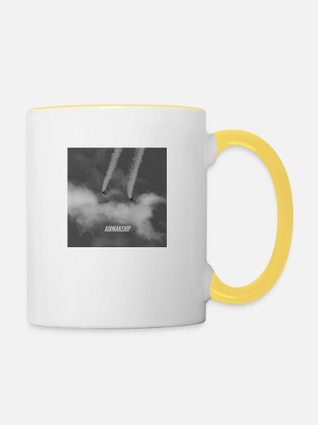 AIRMANSHIP - Tasse zweifarbig - Weiß/Gelb