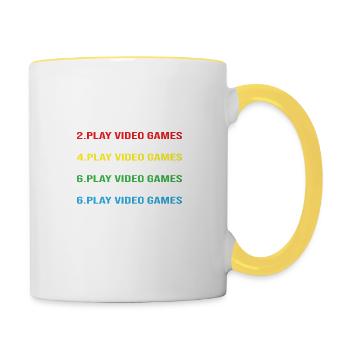 My Perfect Day - Tasse zweifarbig - Weiß/Gelb - Rechts