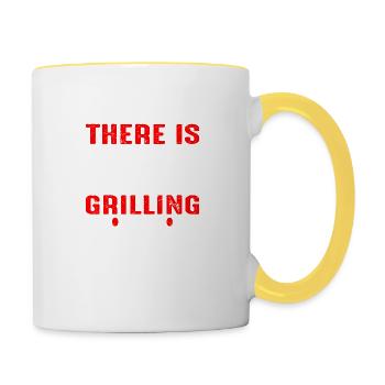 There is always Time for Grilling - Contrasting Mug - white/yellow - Right