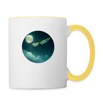 Insekt - Tasse zweifarbig - Weiß/Gelb - Rechts